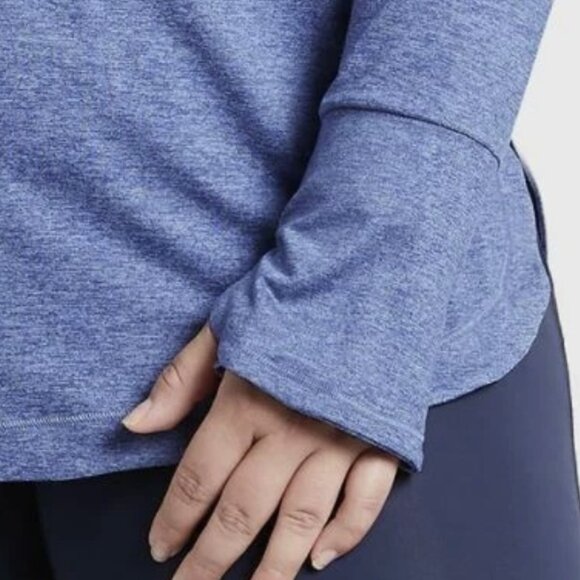 Athleta NWT Women's Uptempo Hoodie Sweatshirt in Blue, Size M - Picture 3 of 6